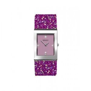 21 03 348 Sekonda Ladies Seksy Rocks Pink Swarovski Crystal Bracelet Watch 2856 Adv 19
